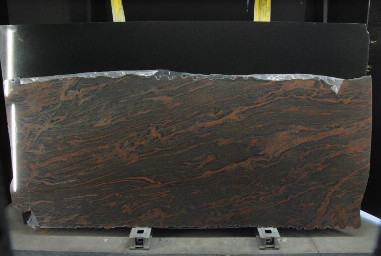 Brown granite slab